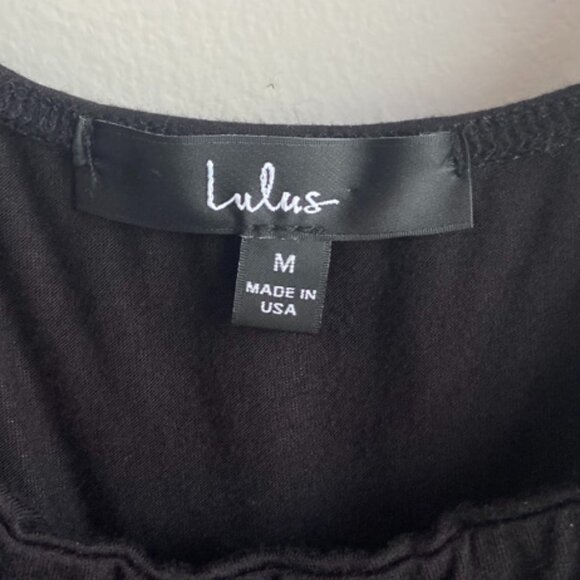 Lulus Black Sleeveless Ruffled Repeat After Me Bodysuit - Picture 7 of 10